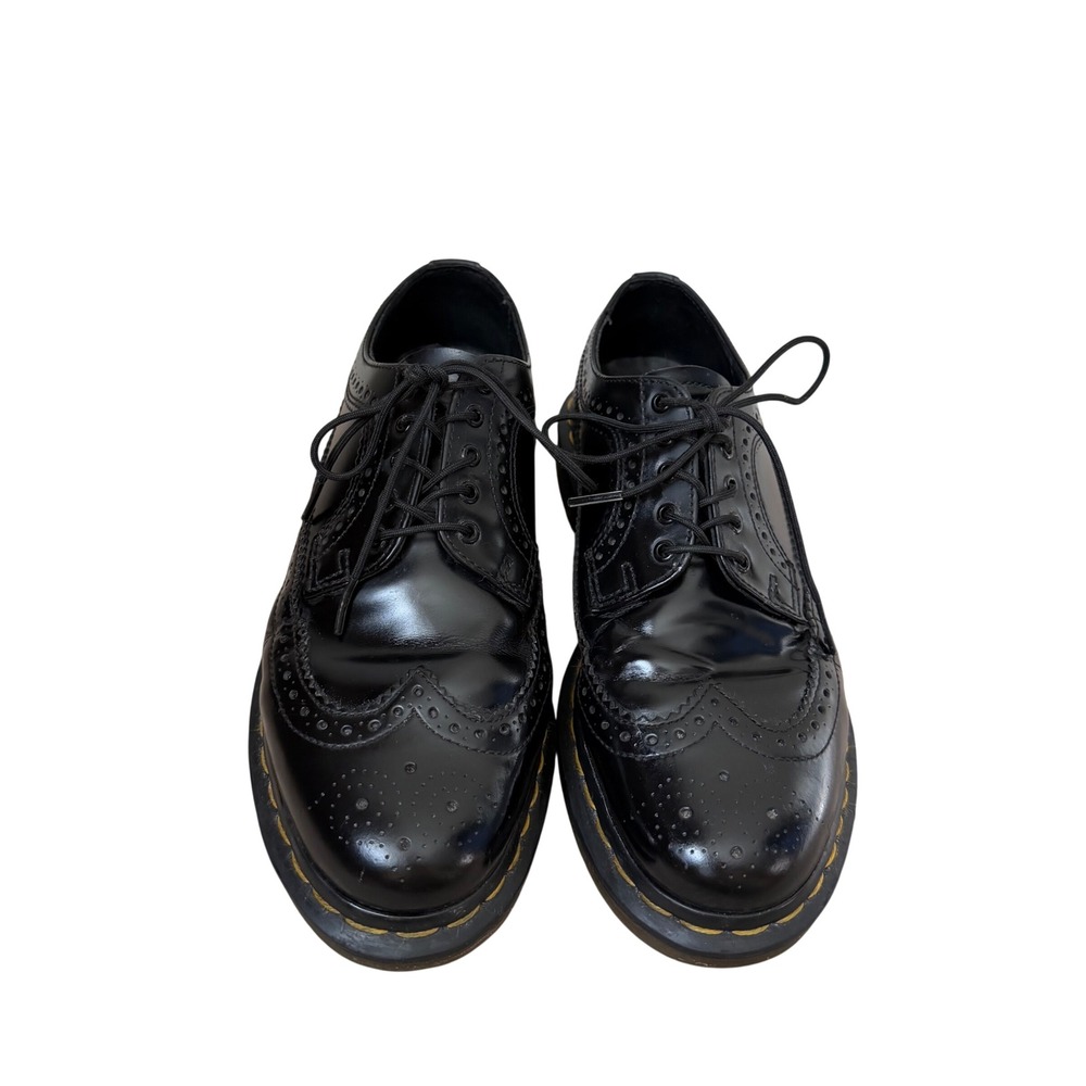 Dr. Martens 3989 Brogue Shoes Womens Leather Wingtip Black Size 8L